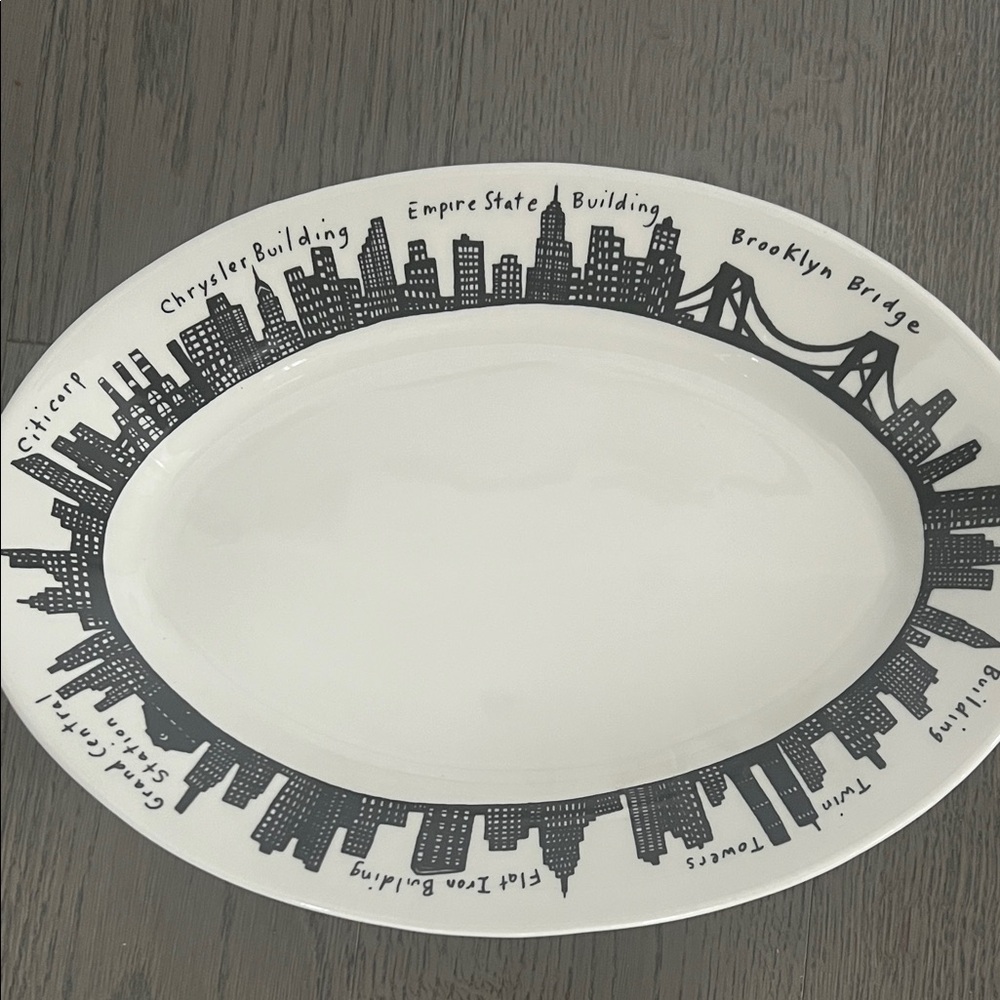 Homer Laughlin Fish’s Eddy New York City Skyline including Twin Towers